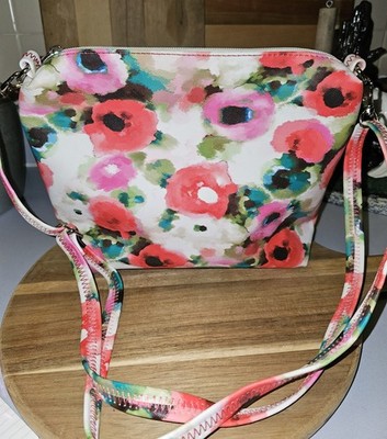 Carlos Santana Floral Flower Print Purse Adjustable Strap New Without Tags