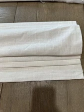 Pottery Barn Emery Roman Shade Ivory 32x64" Replacement Hardware not blackout