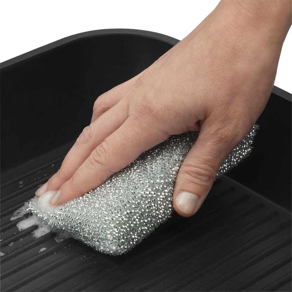 WMF Set di 3 cuscini lucidi, colore argento, spugna di lurex ideale per pad KO1m - Immagine 4 di 4