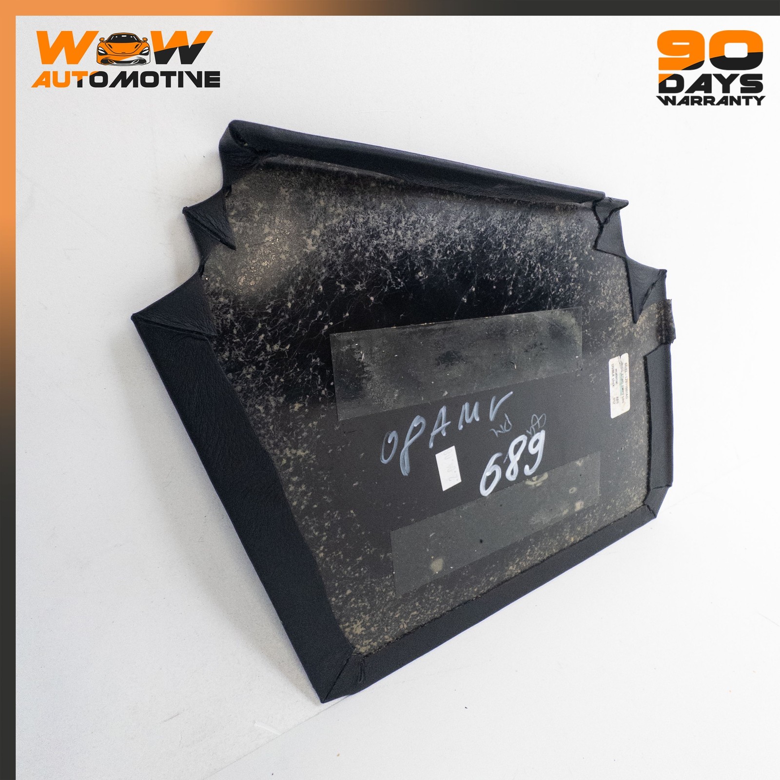 11-17 ASTON MARTIN V8 VANTAGE REAR SEAT BACK STORAGE BOX LEFT COVER BLACK OEM