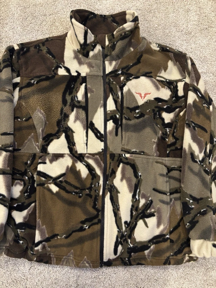 Predator Original Stealth Series Heavyweight Fleece Camo Hunting Jacket Mens L - Image 2 of 4