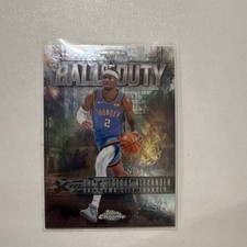 2025-26 Topps Chrome Shai Gilgeous-Alexander Ball of Duty Insert BD-6 Thunder