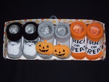 Little Me UNISEX BABY "FIRST HALLOWEEN"...0-12mth BOOTIES...3 PACK