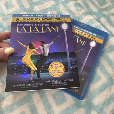 La La Land - Blu-Ray + DVD W~ Slipcover. Ryan Gosling, Emma Stone. VG***