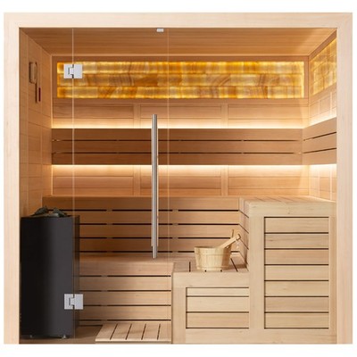 AWT Sauna B1623XL , Hemlock, 240x200, 10.8kW Virta Bi-O