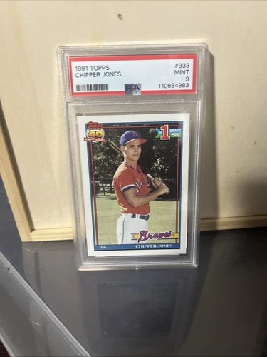 1991 Topps #333 Chipper Jones RC ROOKIE PSA 9 MINT 1991 Topps #333 Chipper Jones