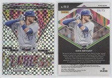 2021 Panini Prizm Fearless Power Plaid Prizm /75 Kris Bryant #FR-12