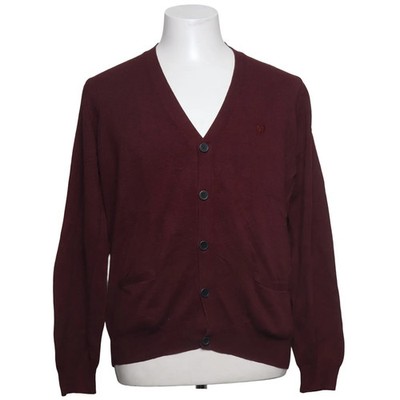 Minimum, Strickjacke, Herren, Größe: L, Rot, Baumwolle/Polyamid/Viskose #nzr