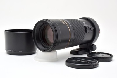 [MINT] Minolta AF 200mm f/4 APO Macro G Lens for Sony A w/Hood From JAPAN