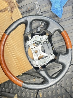 2000-2004 Subaru Outback LL Bean Wood Woodgrain Leather Steering Wheel OEM
