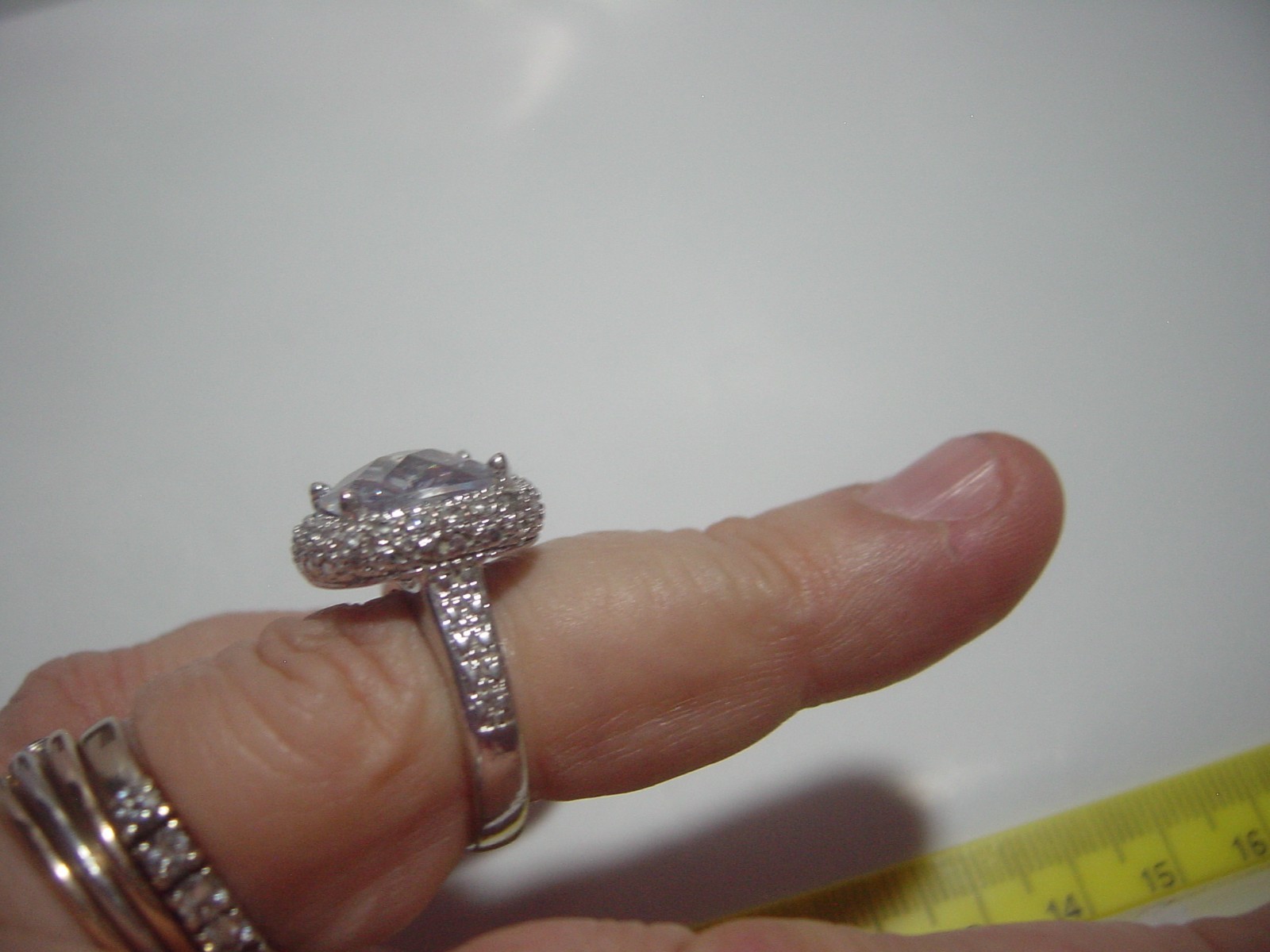 VINTAGE-SOLID SILVER LARGE SUPERB SPARKLING CUBIC… - image 15