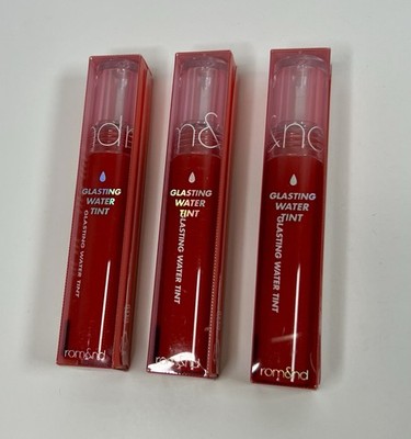 Rom&nd Glasting Water Tint 02 Red Drop Lot of 3 New Sealed K-Beauty 