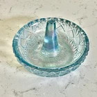 Fenton 3" Diameter Ringtree Sky Blue Carnival Glass