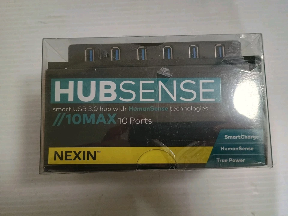 NEXIN NEX-HS10PM 10 Port SuperSpeed USB 3.0 Hub with SmartCharge Port & Power Ad - Image 2 of 4