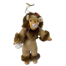 Vintage 1987 Kurt S Adler Cowardly Lion Christmas Ornament Wizard of Oz Brown