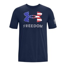 Under Armour 1370811 Men's UA Freedom Logo T-Shirt, Academy/Red, Small