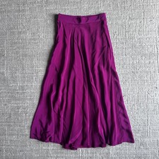Vintage Christian Dior Separates Gathered Midi Skirt Magenta Size 4 24 G2U