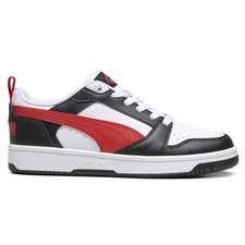 PUMA Rebound V6 Lo Lace Up Youth Boys Black, White Sneakers Casual Shoes 393833