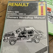 Haynes Owners Workshop Manual Renault 12, 1970 - 1980  new old stock