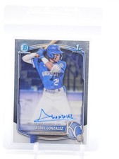 ASBEL GONZALEZ 2024 BOWMAN CHROME 1ST BASEBALL AUTOGRAPH #CPA-AG ROYALS Q4562