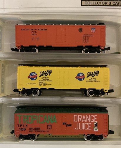 3x Model Power  3723, 3724, 3726, Spur N US Waggons neuwertig,OVP | Zustand: Gebraucht