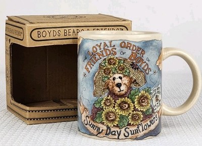 VTG 1998 The Boyds Collection Bearware Pottery Works Coffee Mug Cup 
