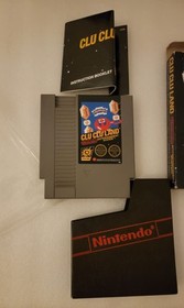 Clu Clu Land - Mattel Sticker - Nintendo NES -Hangtab  CIB 5 Screw
