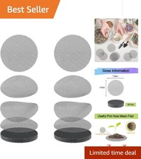 3-Inch Round Plant Pot Drainage Mesh Covers – 50 Pcs for Soil Retention
