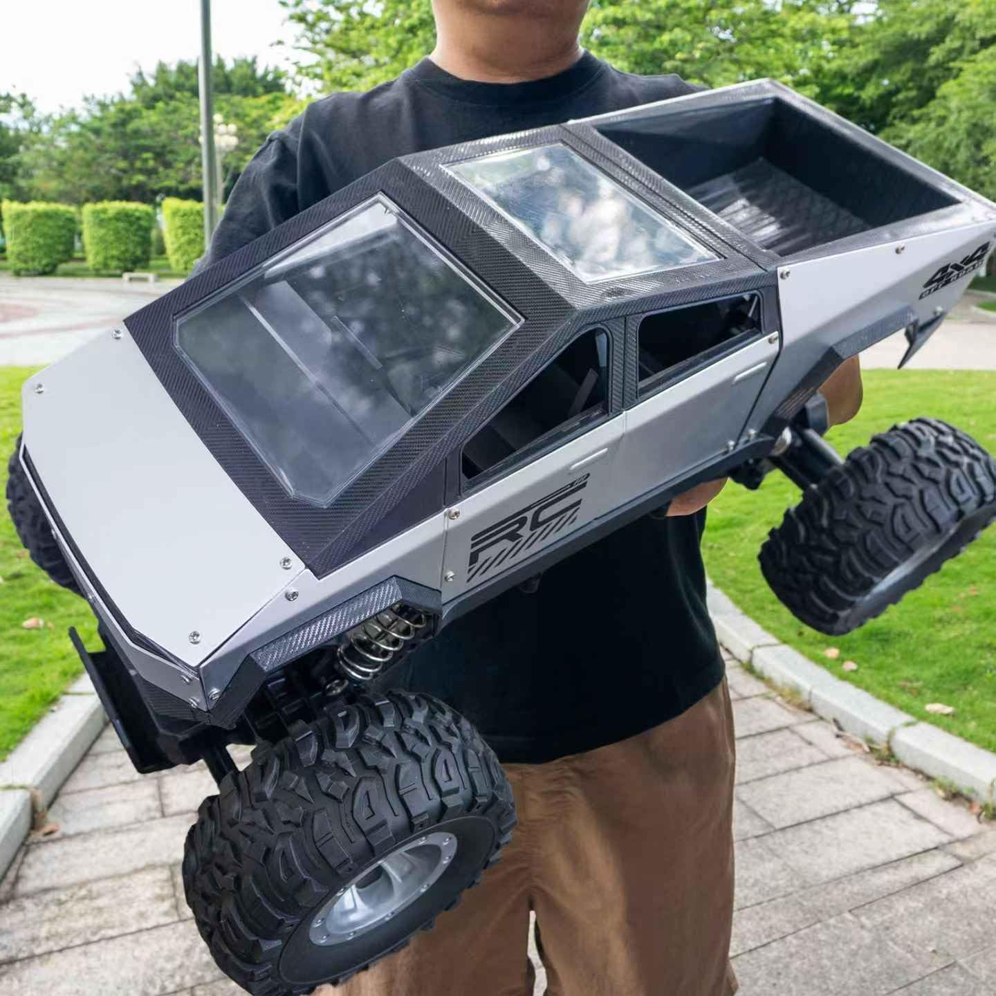 S Remote Control Car, 4wd Off-road Truck, Metal Shell Led