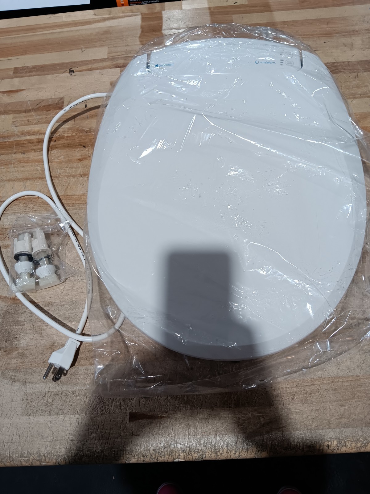 Brondell L60-RW LumaWarm Heated Nightlight Round  Toilet Sea