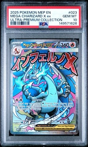 PSA 10 Charizard X Ex 023 Black Star Promo Mega Evolution UPC 2025 English