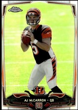 AJ MCCARRON 2014 TOPPS CHROME REFRACTOR RC BENGALS HY2