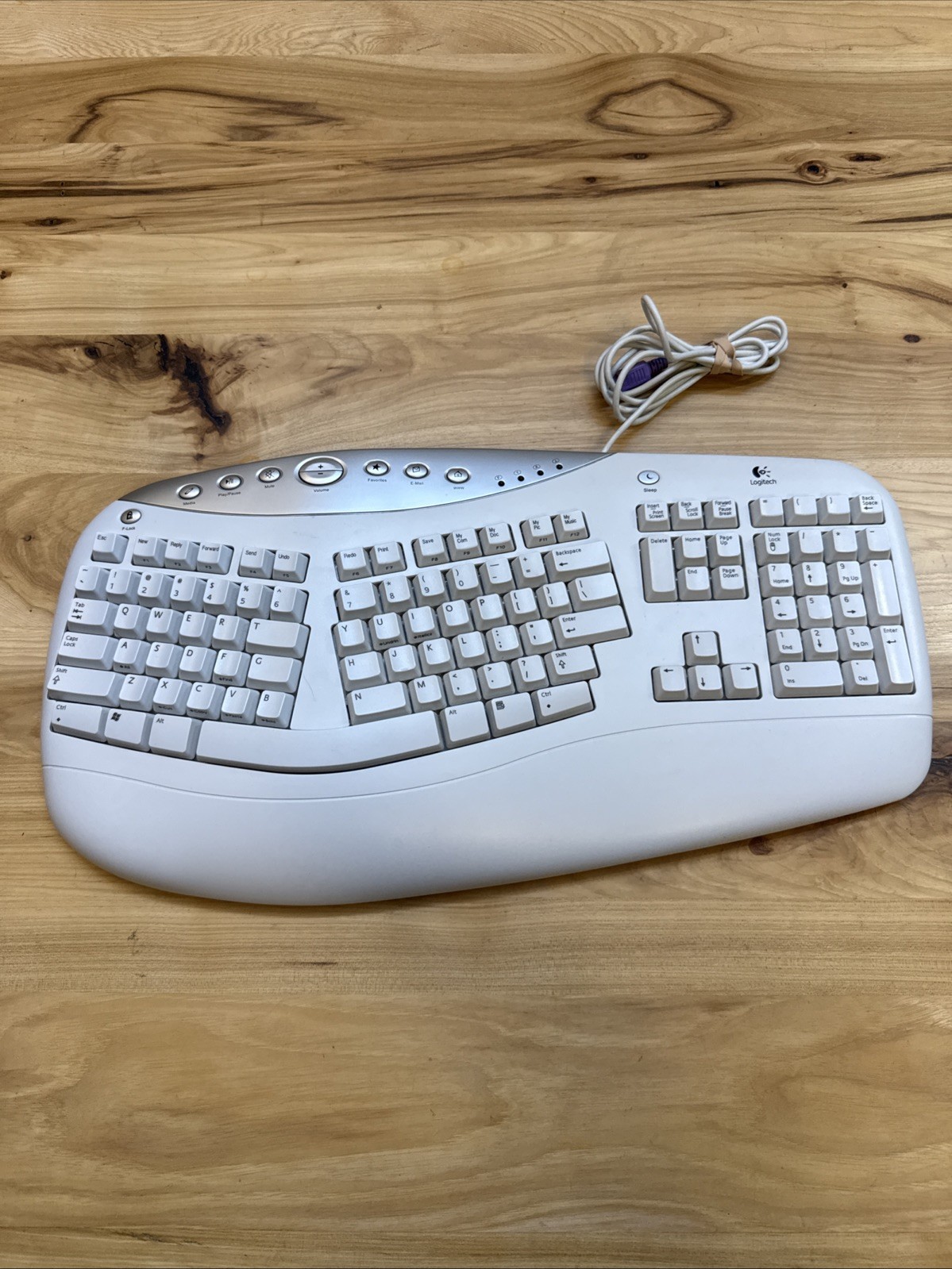 Ergonomic Design Logitech Office Comfort PS/2 Keyboard (Y-SY