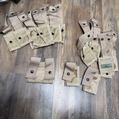 Large Lot of 15 DCU Pouches Specialty Defense Systems Desert 40mm Grenadier