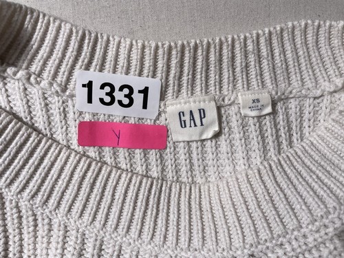 GAP Merino Wool blend Cable Fisherman Crew Pullover SWEATER Women’s Size XS - Picture 8 of 8