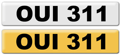 OUI 311 Dateless Cherished Car Registration Mark