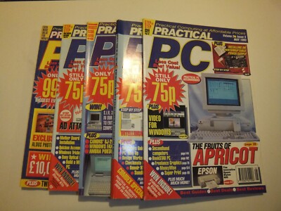 Praktischer PC x 5 Hefte von 1992/93 - Vintage/Retro