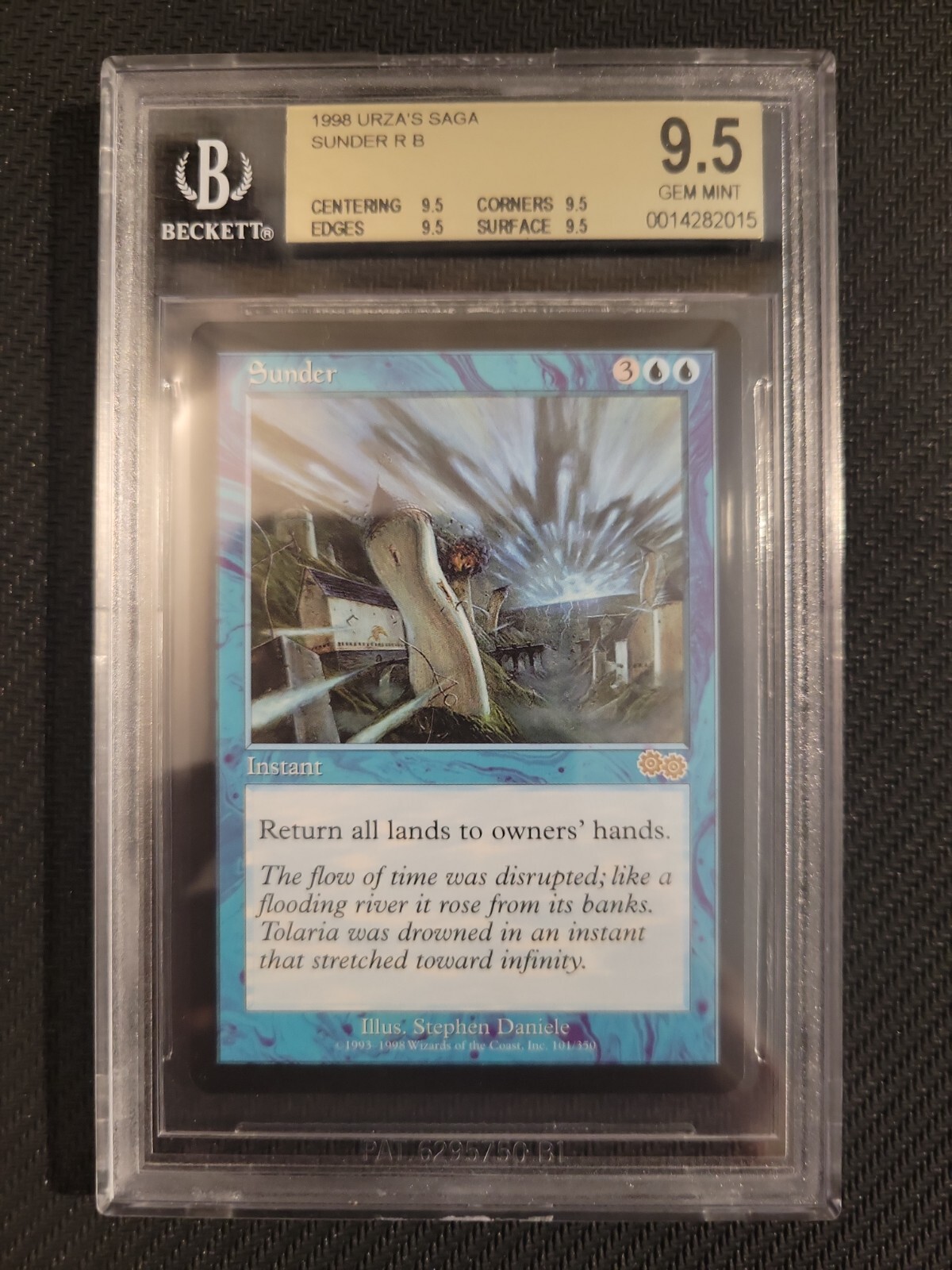 Magic the Gathering: Urza's Saga Sunder BGS 9.5 Quad