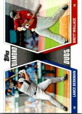 2011 Topps Diamond Duos Baseball Card #DD-BW Lance Berkman Brett Wallace