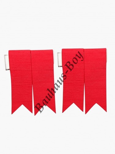 SHANTUNG SILK LOOK KILT SOCK FLASHES FORMAL & WEDDING GROOM TO MATCH RUCHE TIES - Picture 11 of 24