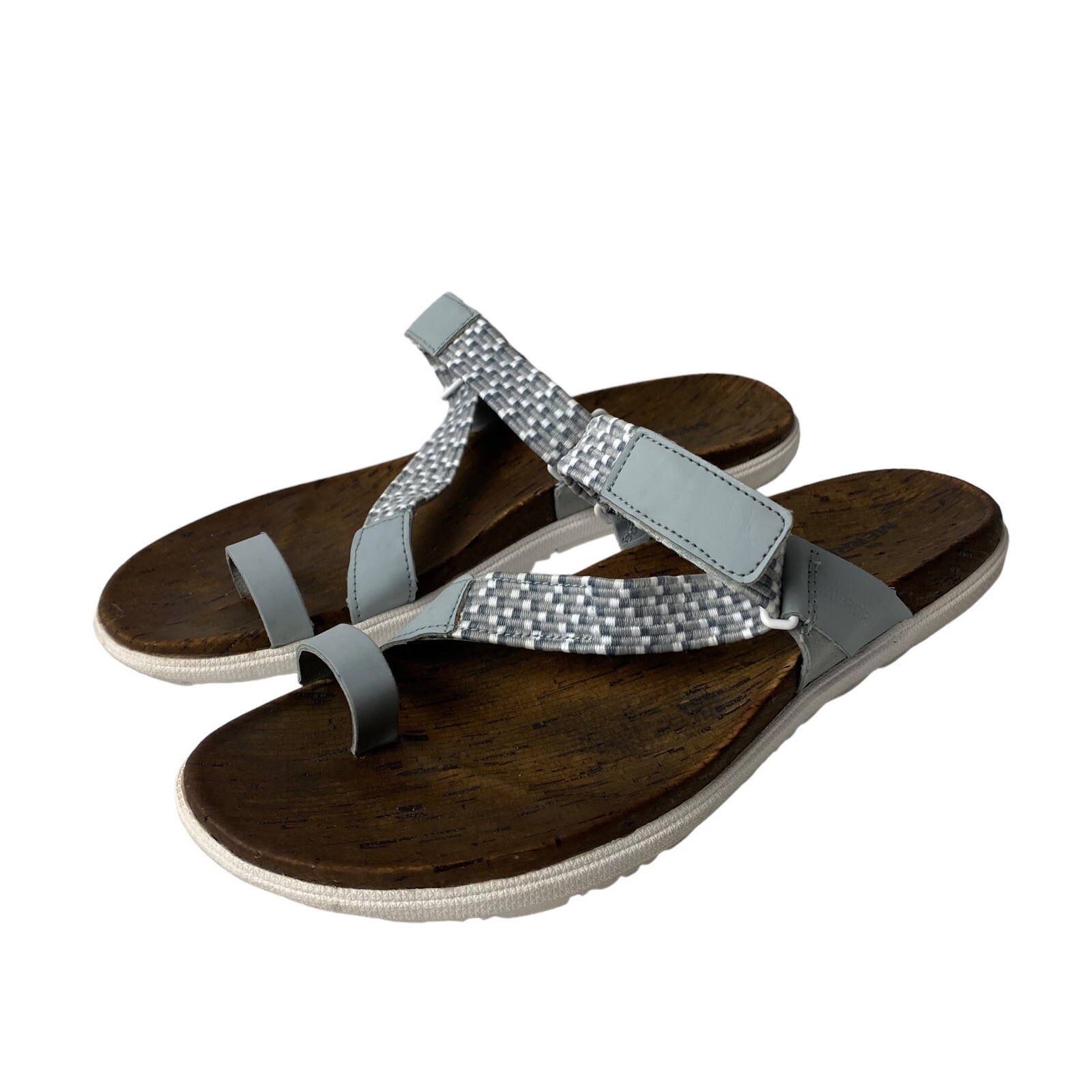 Sandali da donna Merrell ad alte prestazioni in legno punta passante taglia 10