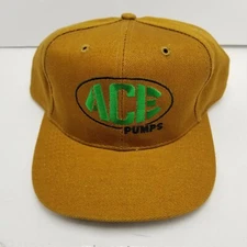 Ace Pumps Otto Hat Cap Brown Adult Used Strapback Br1