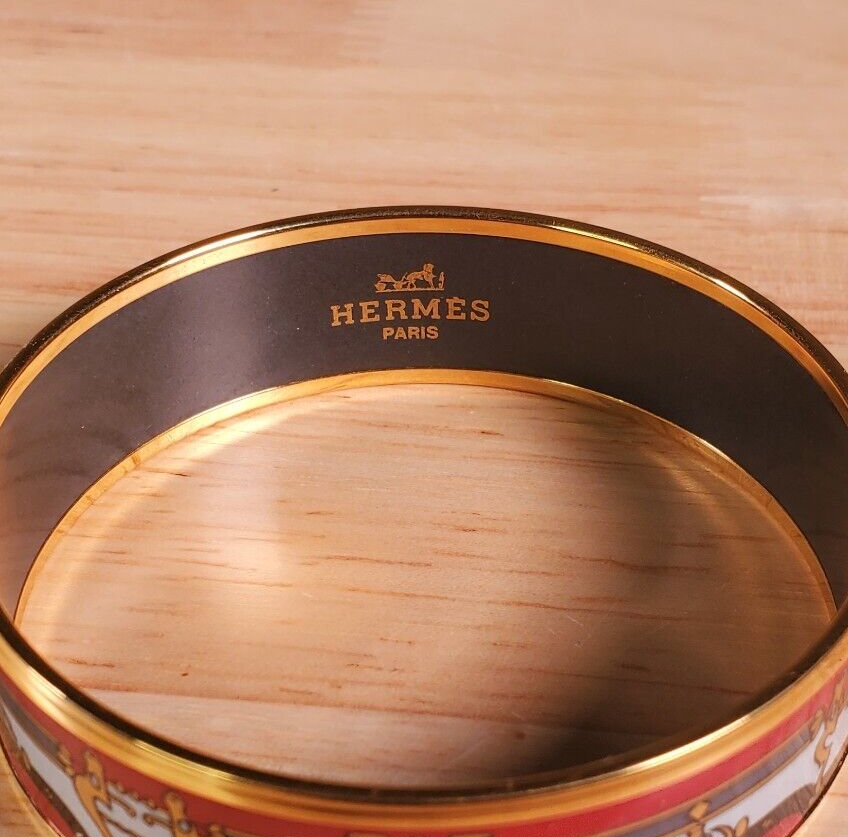Hermes Multi Colour Enamel Bangle BIJOU ANCIENNE COLLECTION w