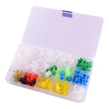 160pcs Car Door Lock Rod Clips Fasteners Retainer Rivet Assortment Kit Universal