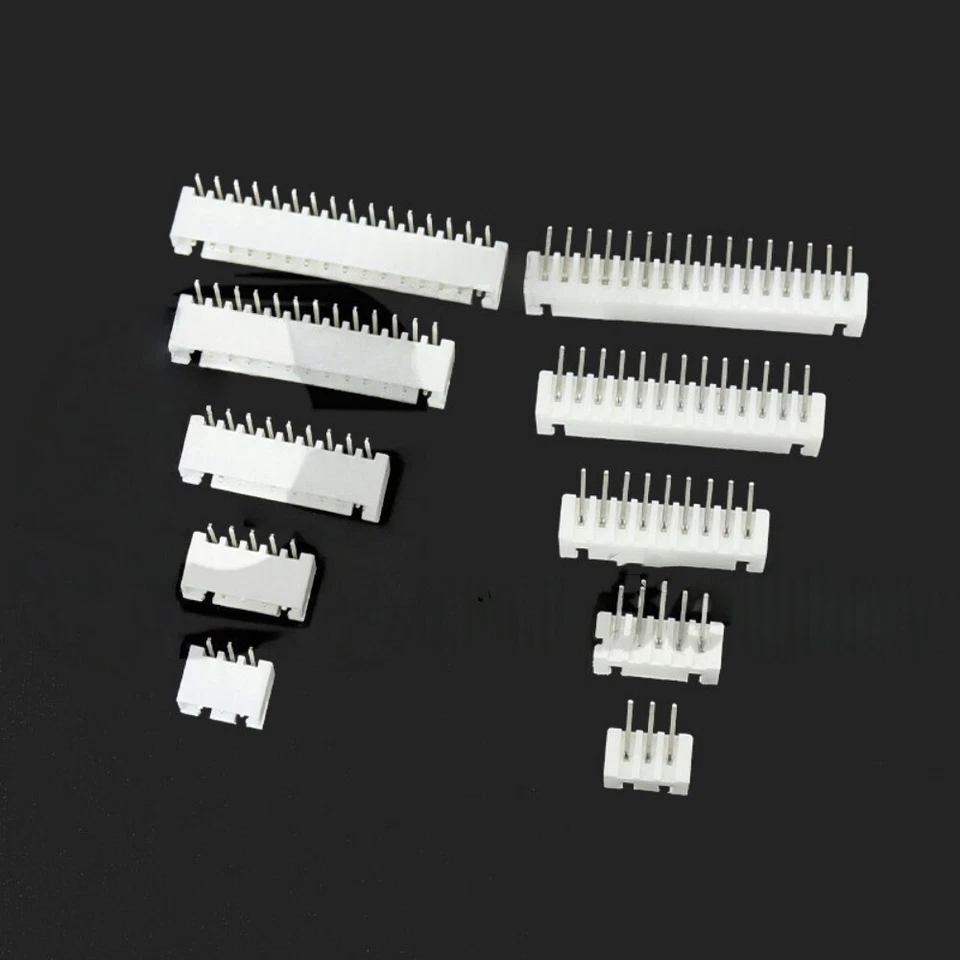 JST XH2.54mm Plug Connector Right Angle Header 2 3 4 5 6 7 8 9 10 12 14 16 Pins - Image 2 of 2