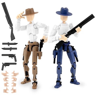 Titan 13 Action Figure, Cowboy Already Assembled T13 Action Figures for Boys,...