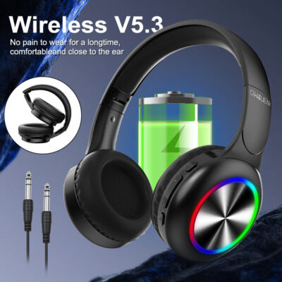 Neu Premium Kopfhörer Stereo Faltbares Kopfhörer Bluetooth On Over Ear Wireless