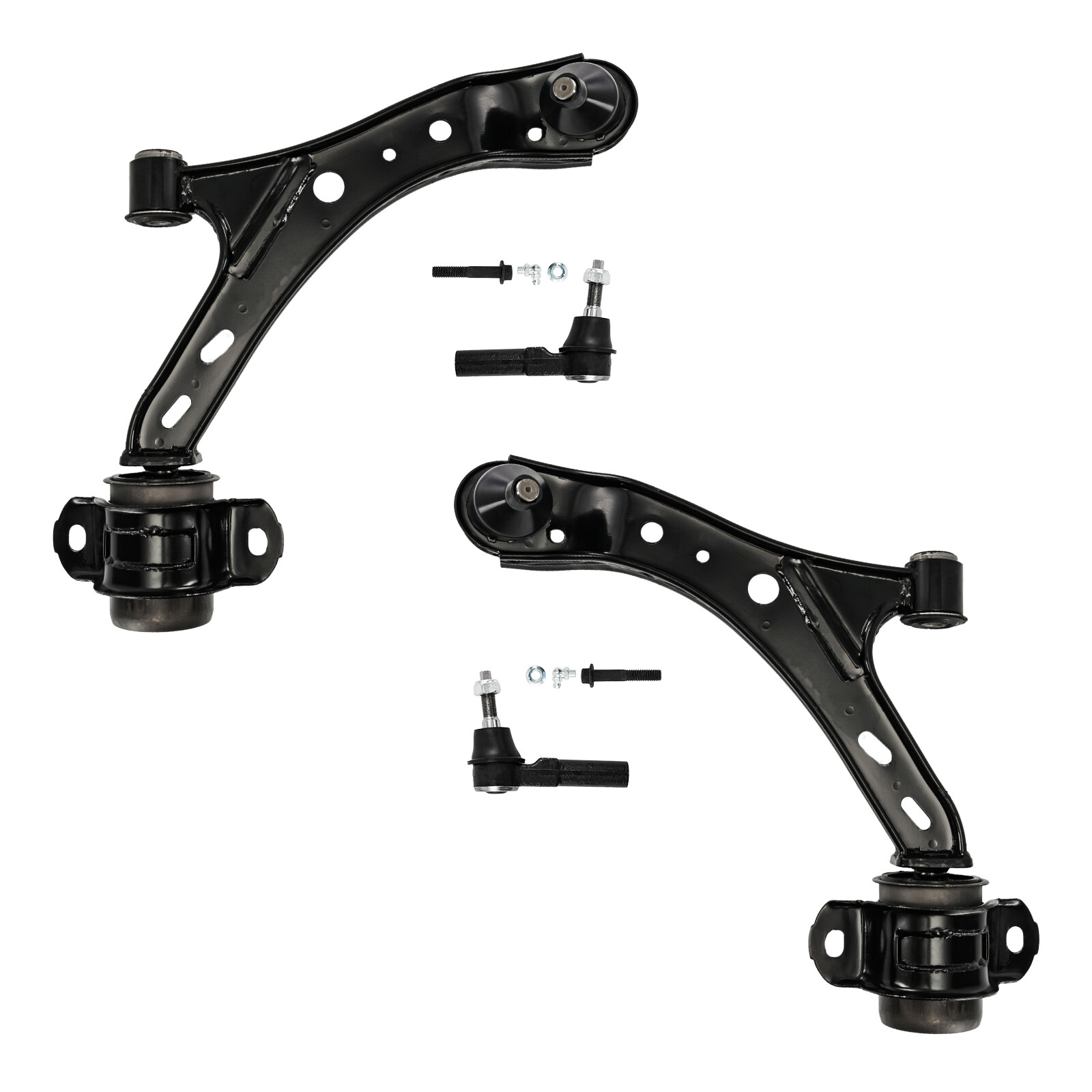 4pcs Front Lower Control Arm Ball Joint Outer Tie Rod for 2005-2010 Ford Mustang