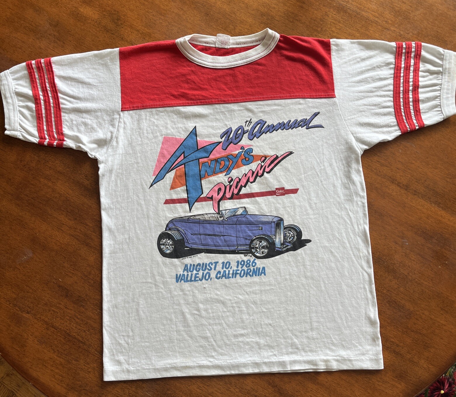 T-shirt Coca Cola Football F&F Rouge Taille M – Neuf Sans étiquette (oversize 41-43 Poitrine)