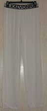 NWT MENS KALVONFU WHITE LONG JOHN BASE LAYER PANT SIZE M